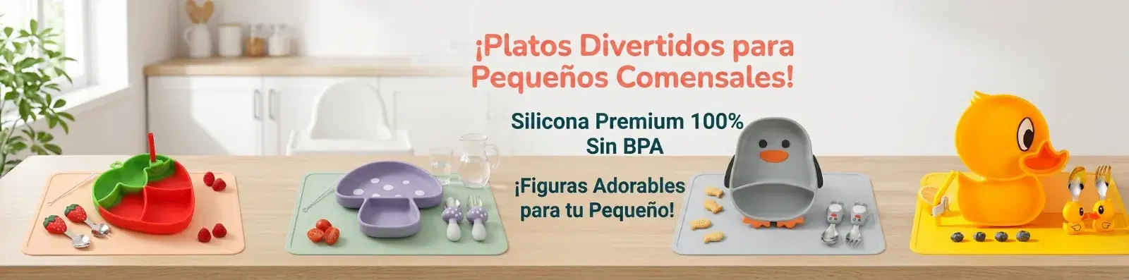 Platos de Silicona de Figuras