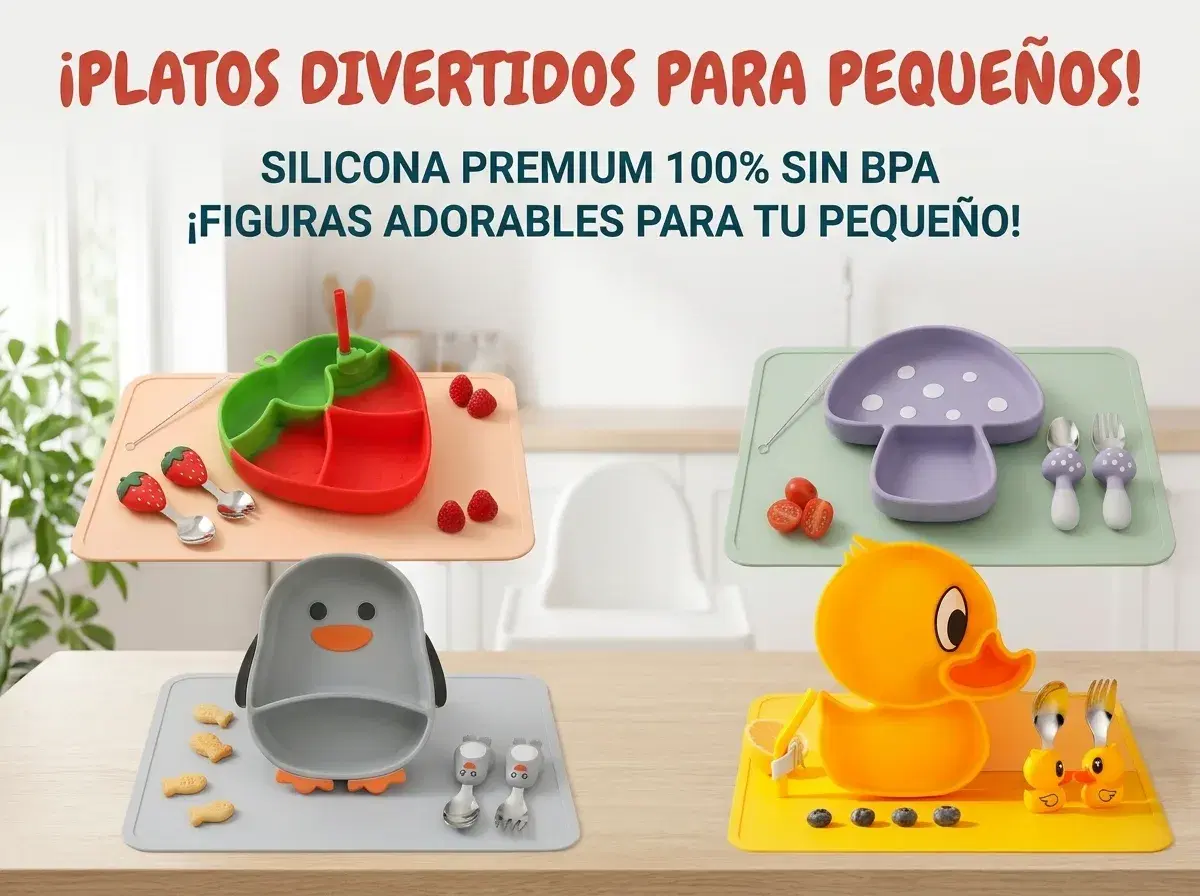 Platos de Silicona de Figuras